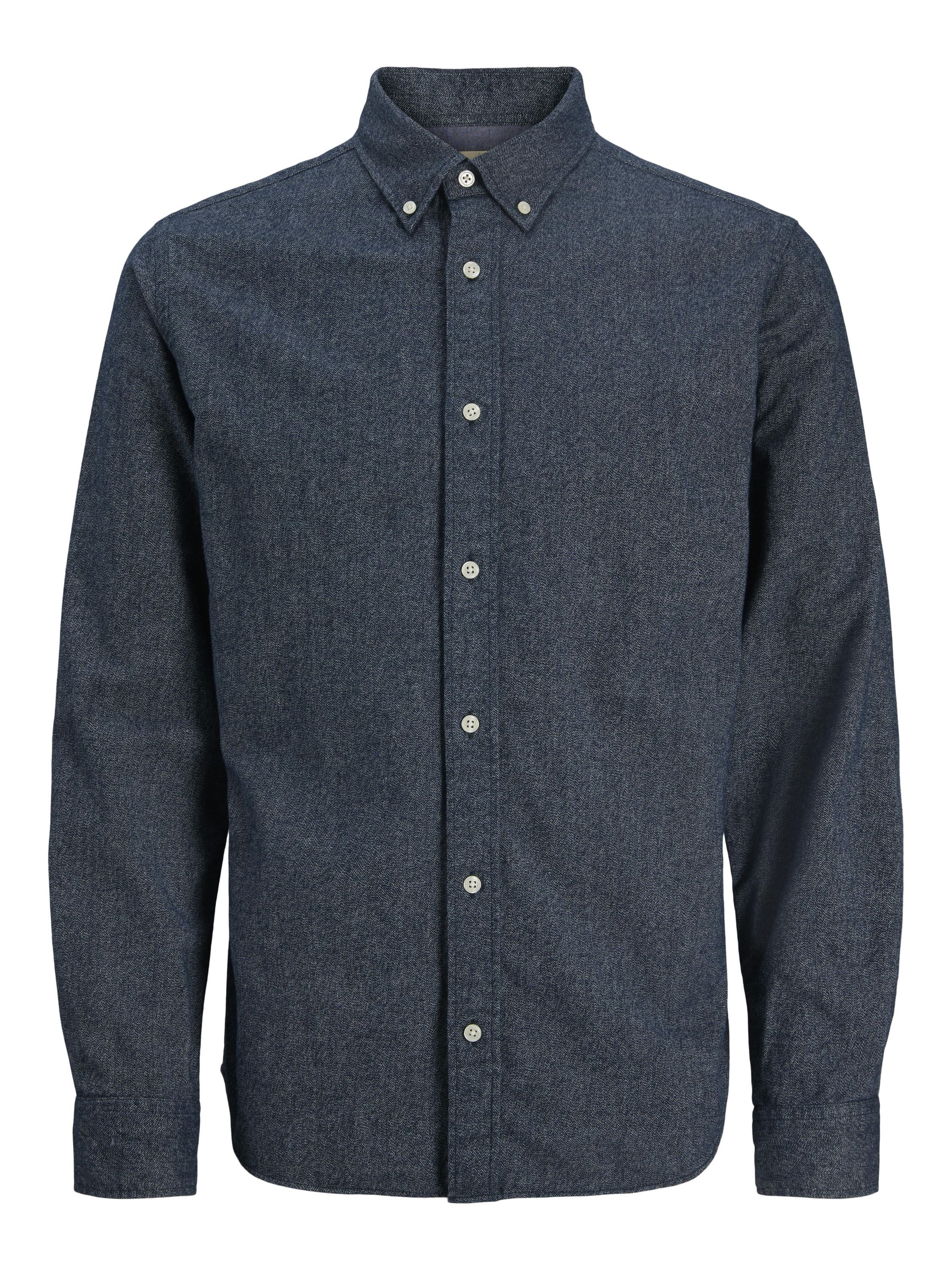 Flanellhemd Regular Fit - Dark Navy - Blau