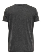T-Shirt mit Aufdruck - Black/GUITAR - Grau