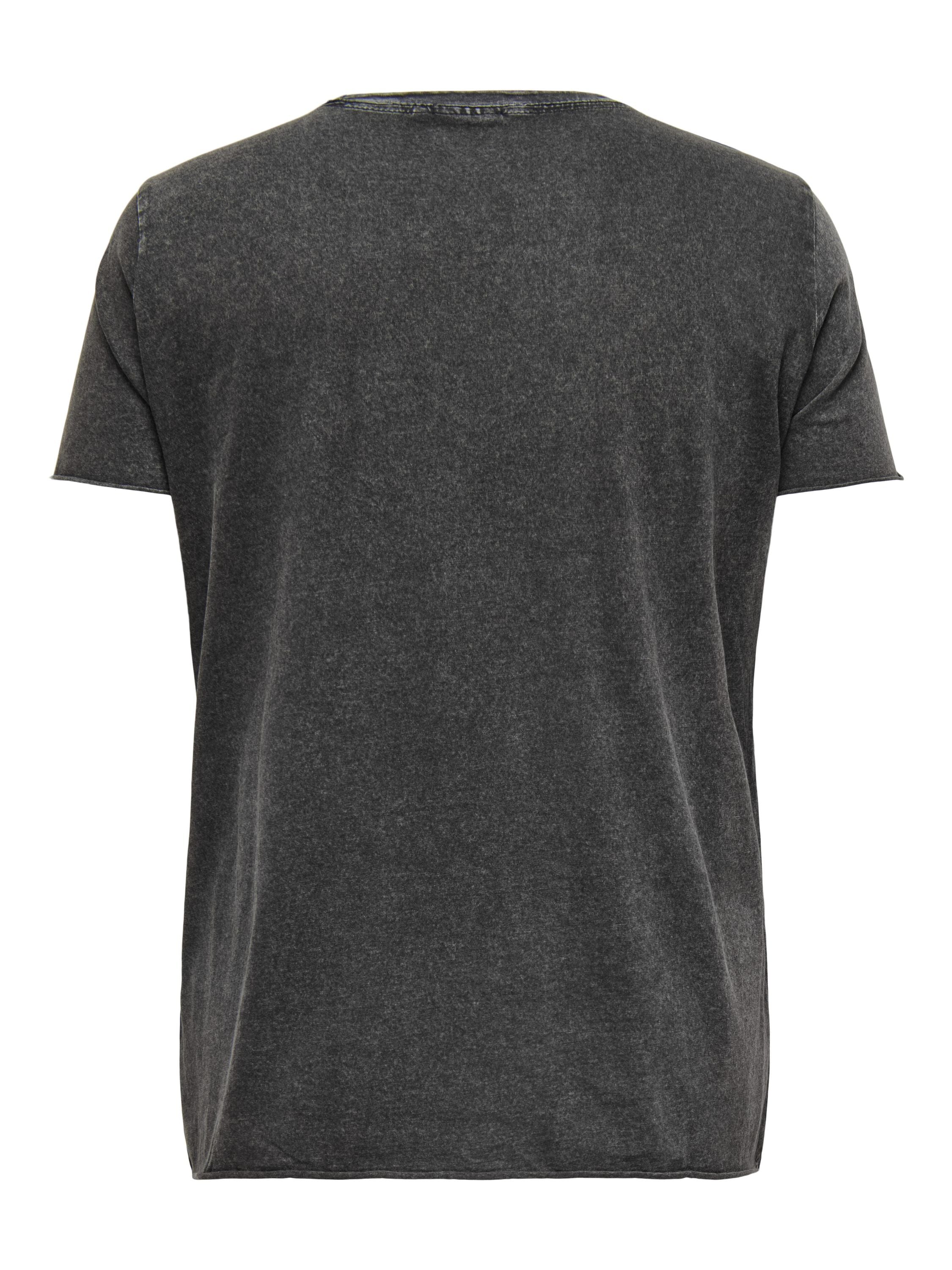 T-Shirt mit Aufdruck - Black/GUITAR - Grau