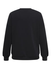 Sweatshirt RISSY aus Baumwollmix - Black/LOVE - Schwarz