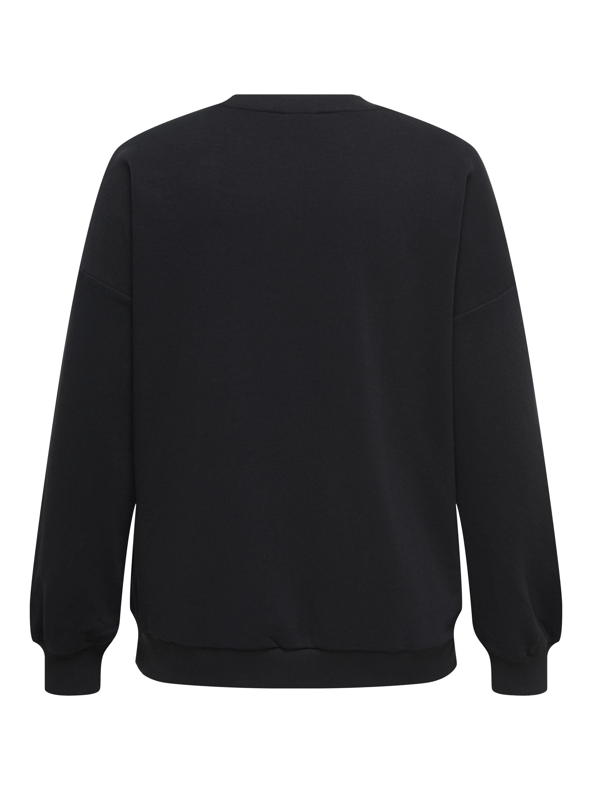 Sweatshirt RISSY aus Baumwollmix - Black/LOVE - Schwarz