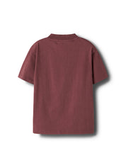 T-Shirt aus Bio-Baumwolle - Oxblood Red - Rot