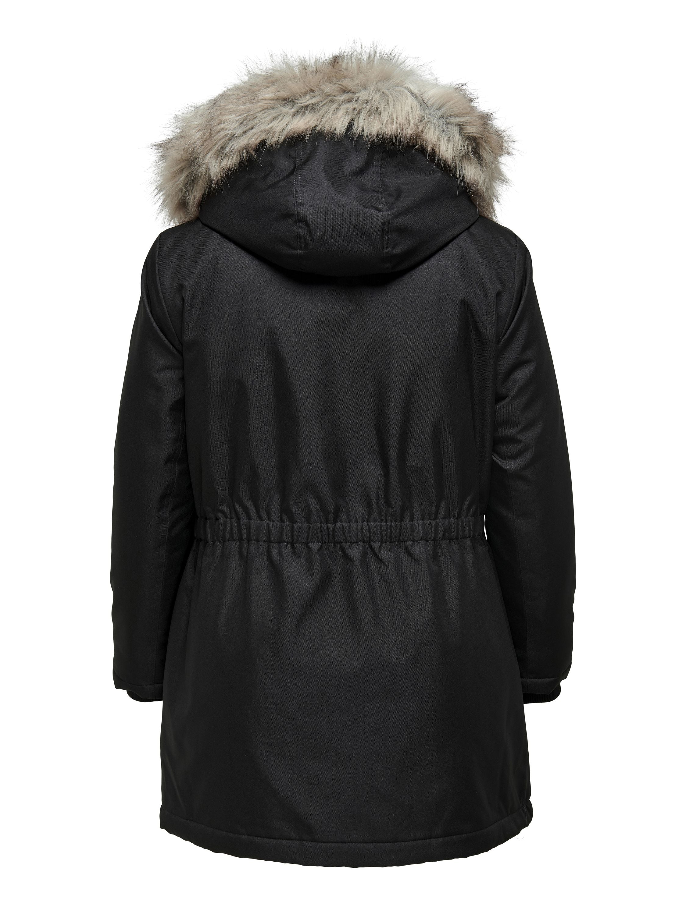Parka Jacke - Black/NATURE FUR - Schwarz