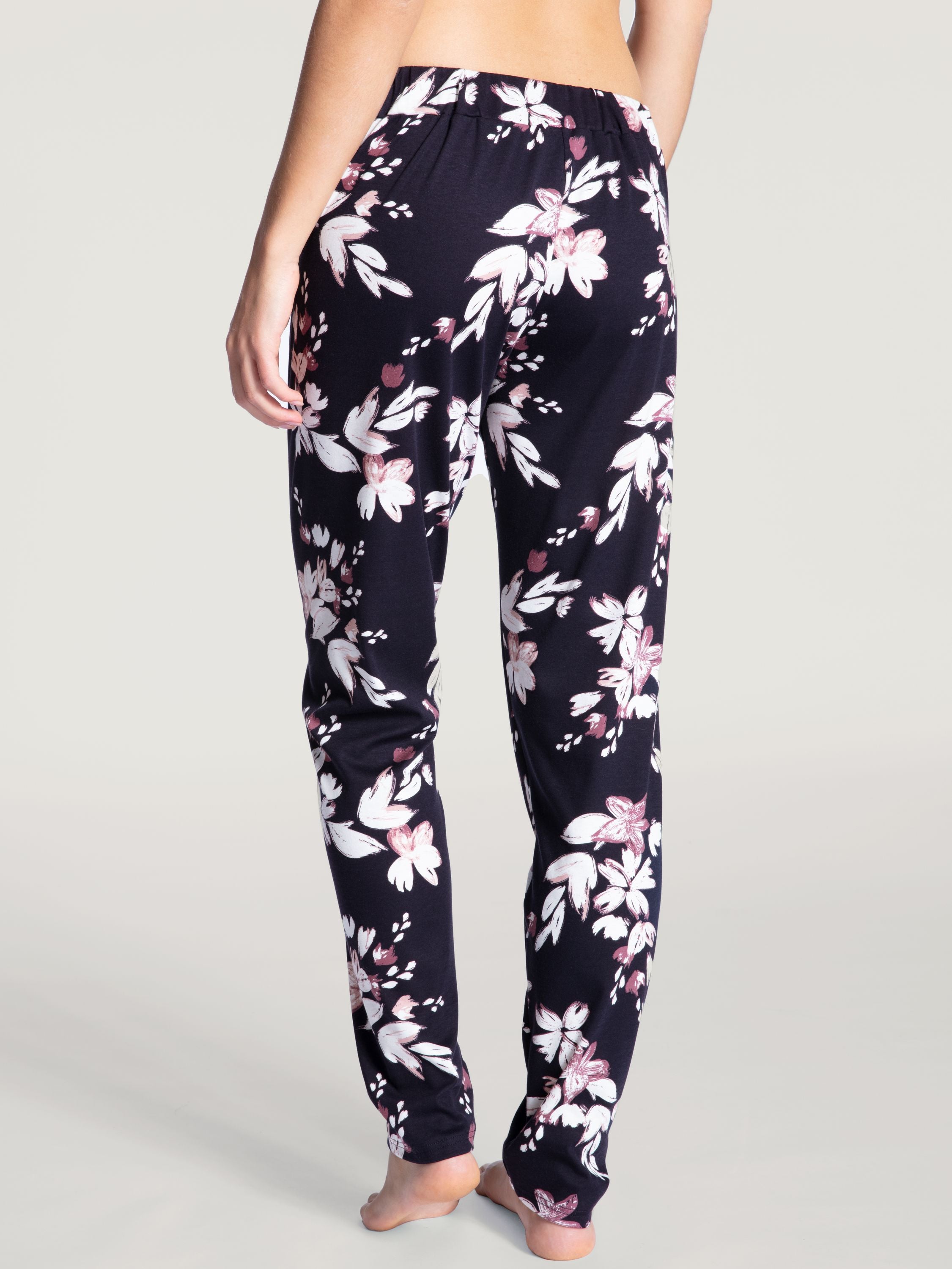 Floral gemusterte Schlafhose