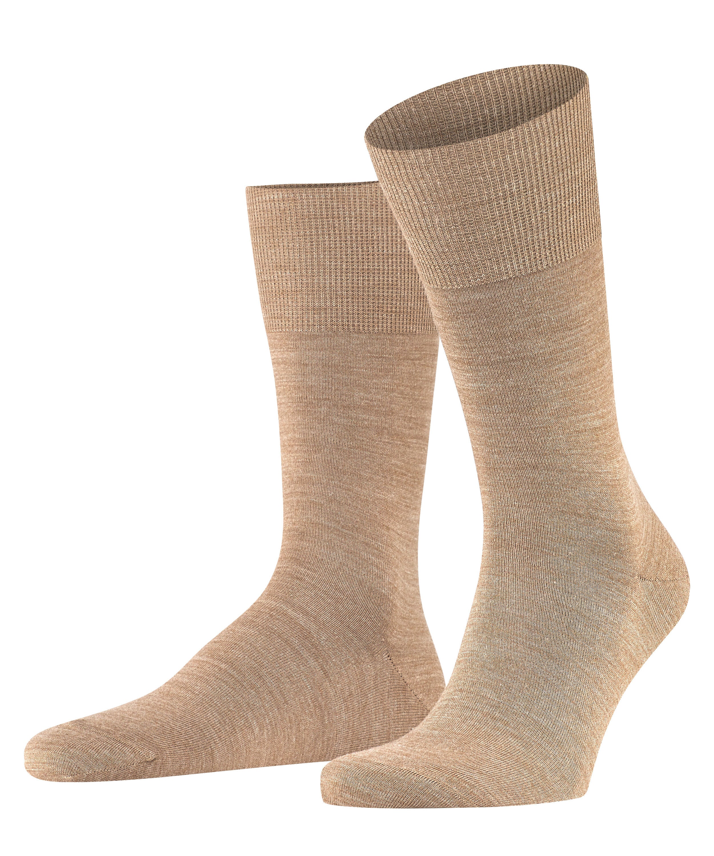 Socken aus Merinowolle-Mix - 5410 nutmeg mel - Beige