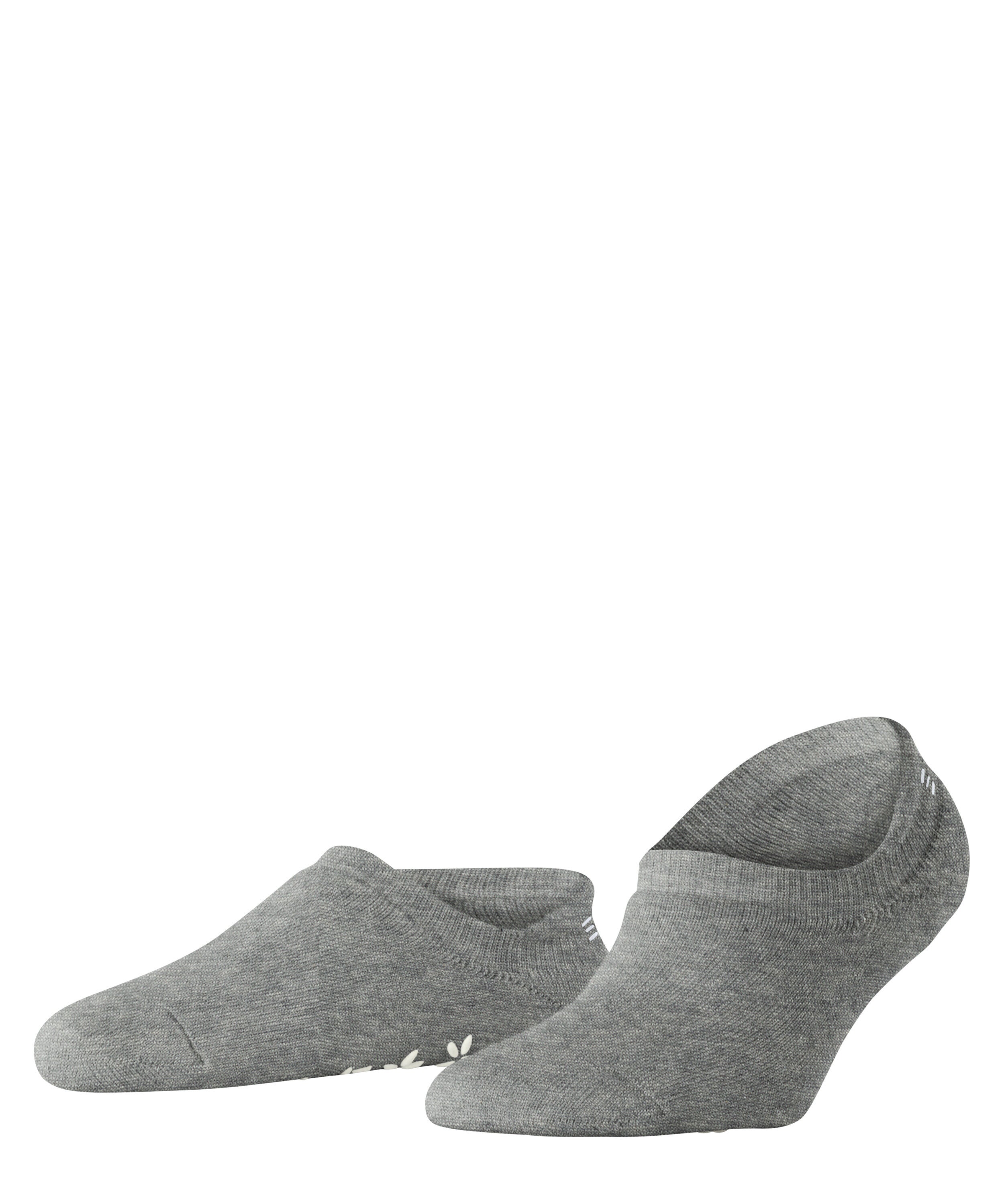 Sneakersocken mit Anti-Rutsch Noppendruck - 3400 light grey - Grau