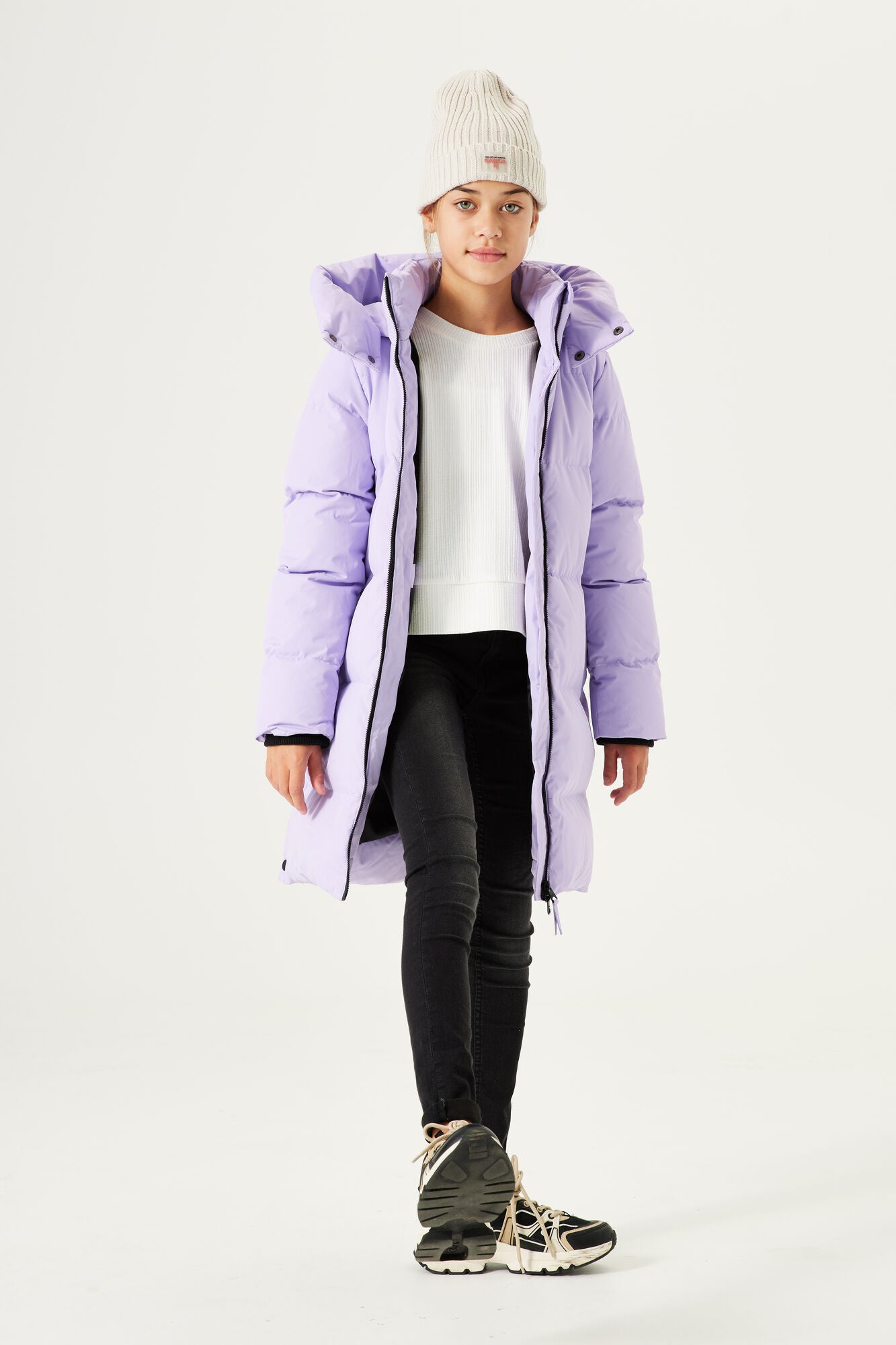 Gesteppte Winterjacke - 3883 - Violett