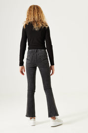 Jeans mit ausgestelltem Bein - 2112 - Grau