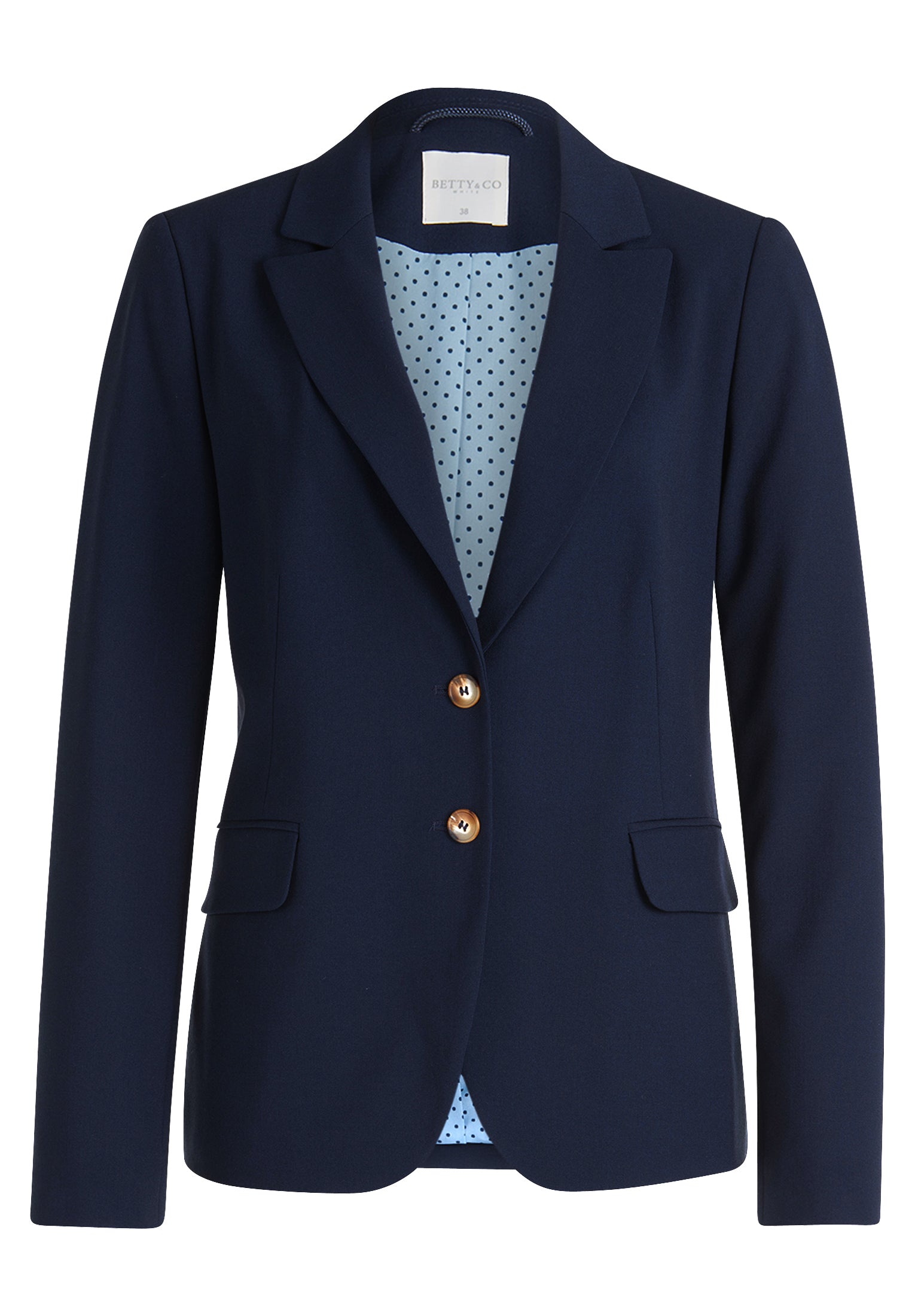 Taillierter Blazer mit Pattentaschen