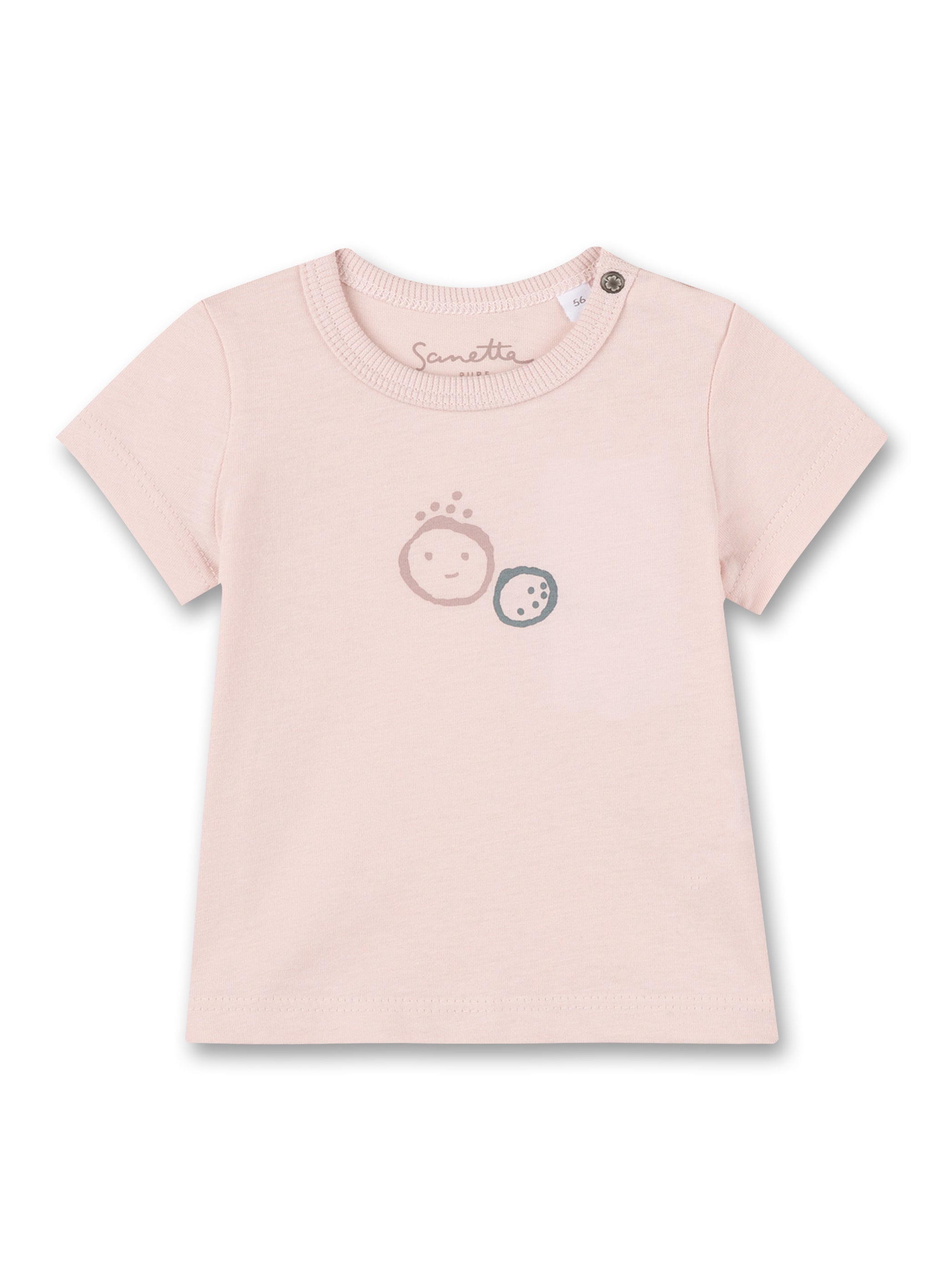 T-Shirt mit Print - 38200 summer ros - Rosa