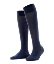 Kniestrümpfe aus Baumwollmix - 6370 dark navy - Blau