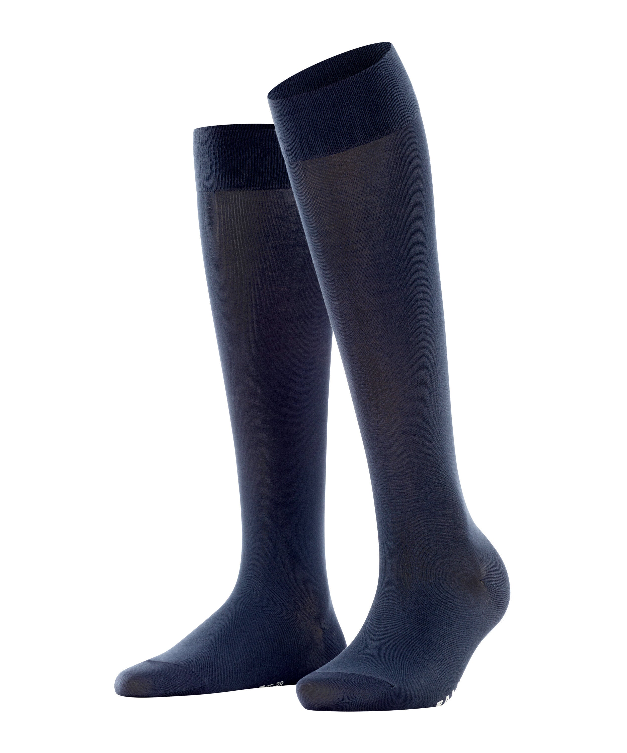 Kniestrümpfe aus Baumwollmix - 6370 dark navy - Blau