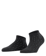 Gepunktete Sneakersocken - 3000 black - Schwarz