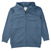 Sweatshirtjacke aus Baumwollmix - 613 PETROL BLUE - Blau