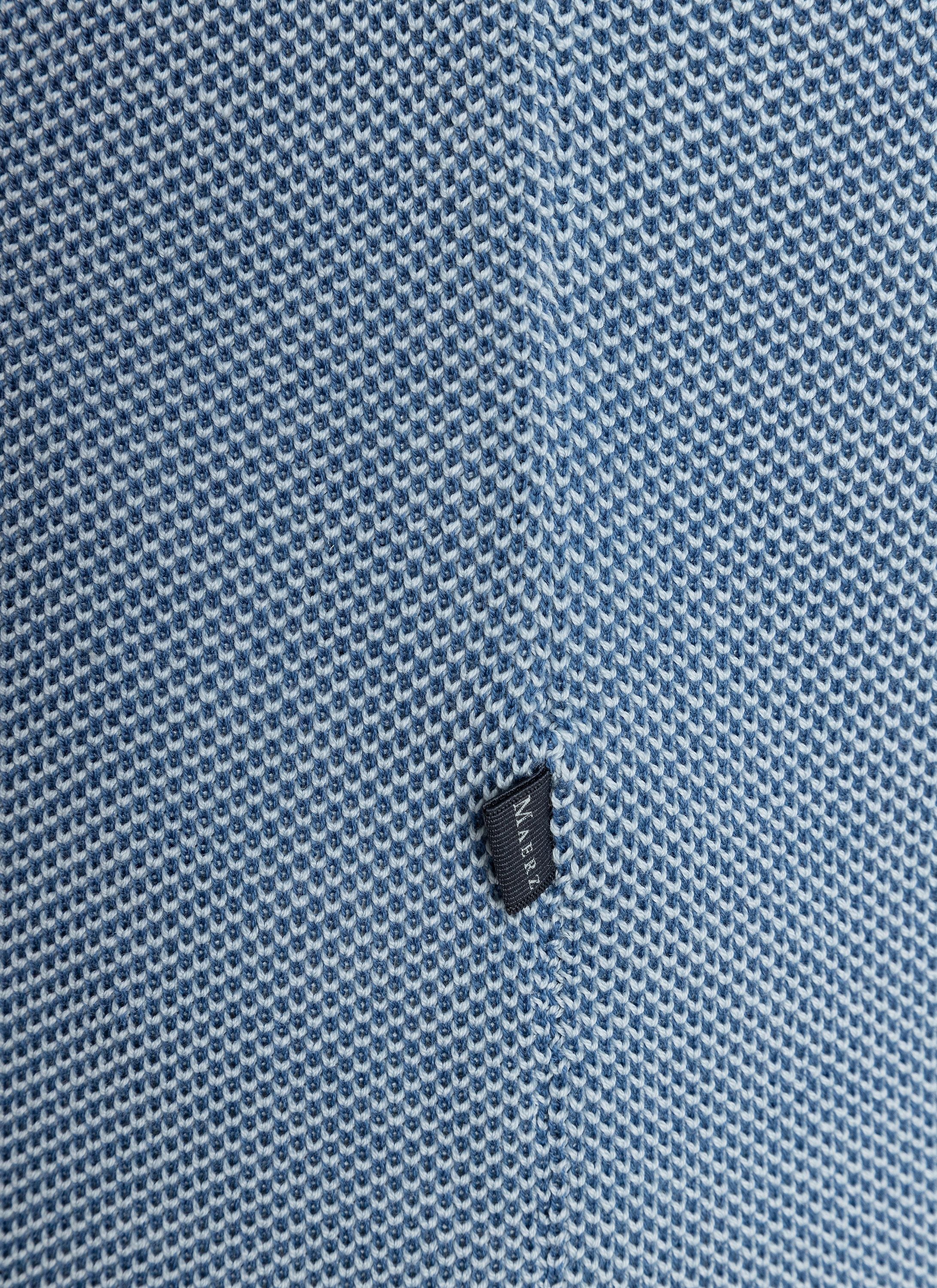 Strickpullover mit Rundhalsausschnitt - 311 - Blau