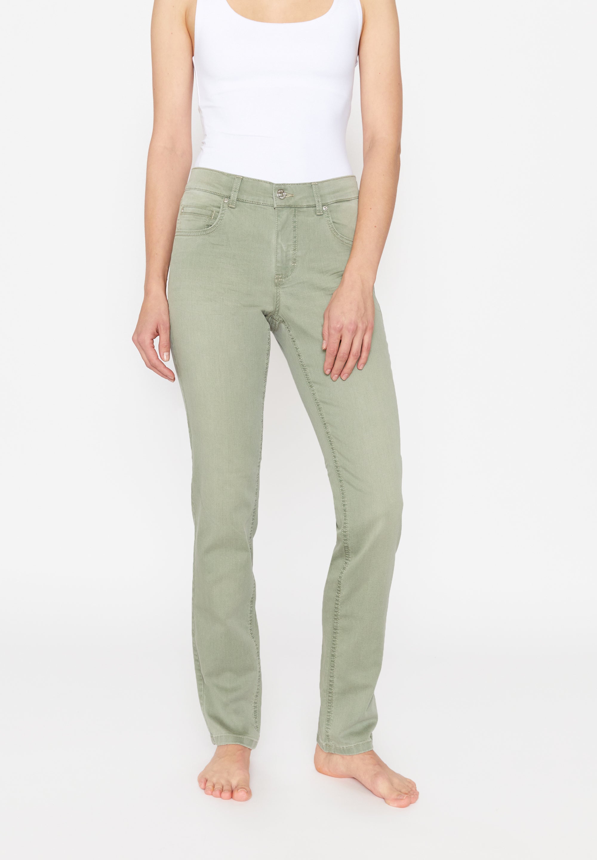 Jeans Regular Fit - 53558-eucalyptus used - Grün