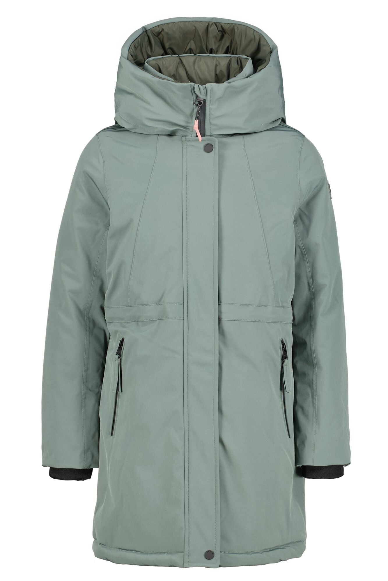 Langer Parka - 2942 - Grau | Grün