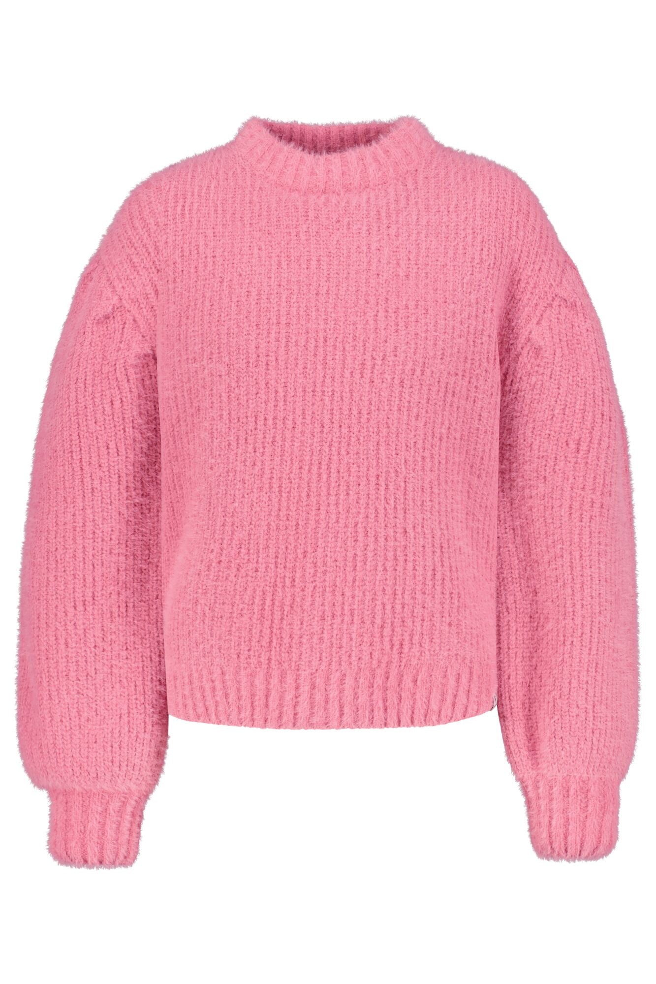 Strickpullover mit Rundhalsausschnitt - 2795 - Rosa