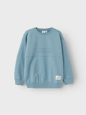Sweatshirt aus Bio-Baumwolle - Smoke Blue - Blau