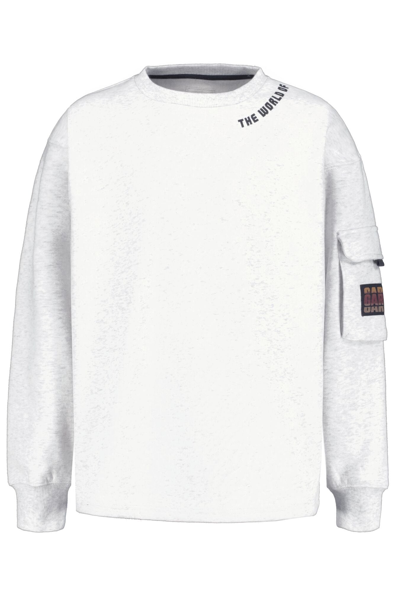 Sweatshirt mit Armtasche - 625 - Grau