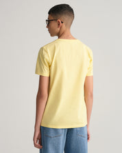 Baumwoll-T-Shirt - 732-LEMON - Gelb