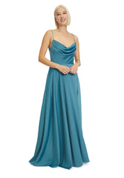 Abendkleid - 8491-Smoky Teal - Grün