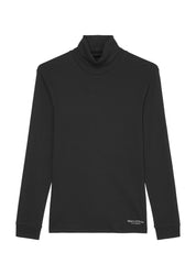 Rollkragenshirt - 990-black - Schwarz