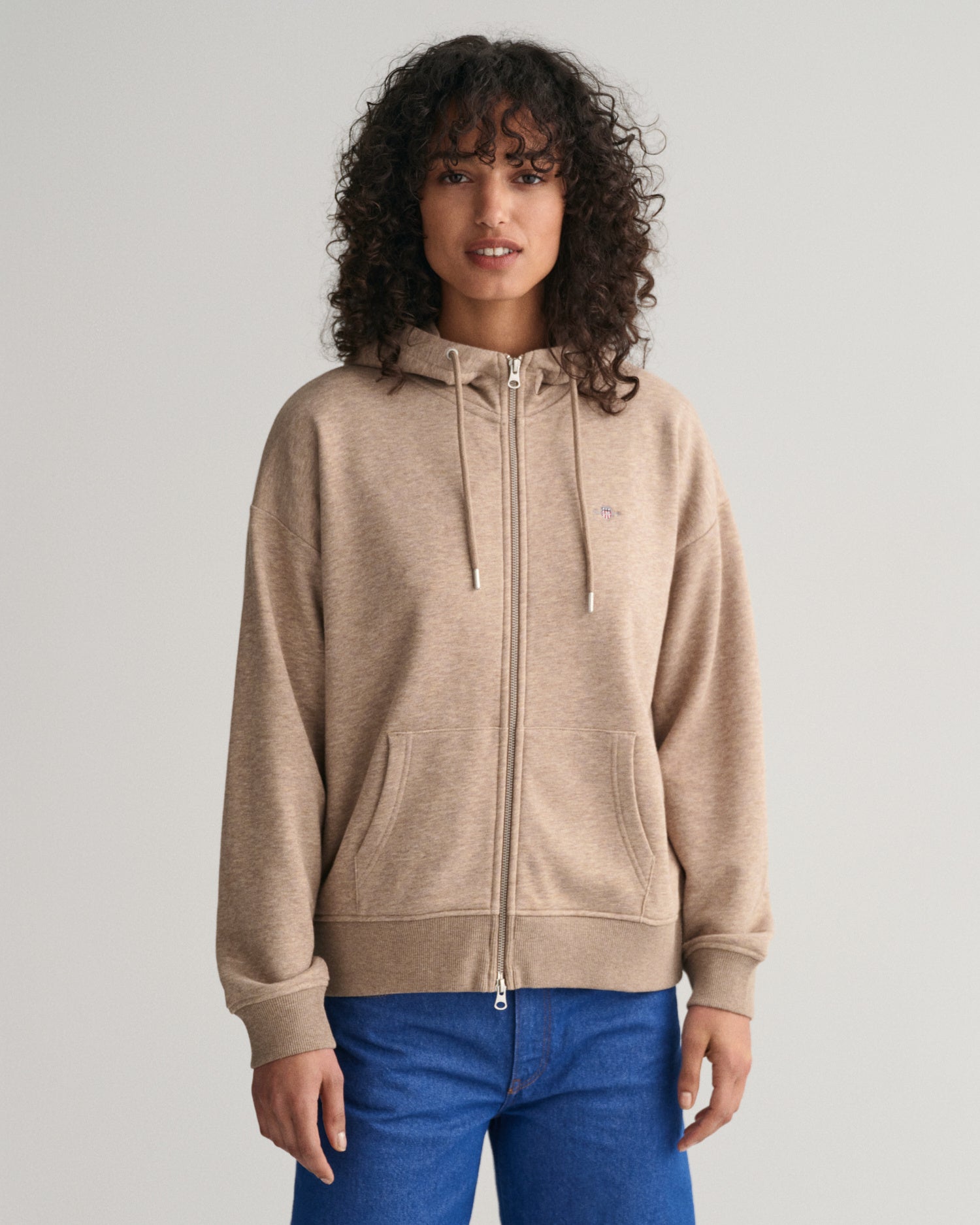 Sweatjacke Shield - 261-DESERT BROWN - Braun