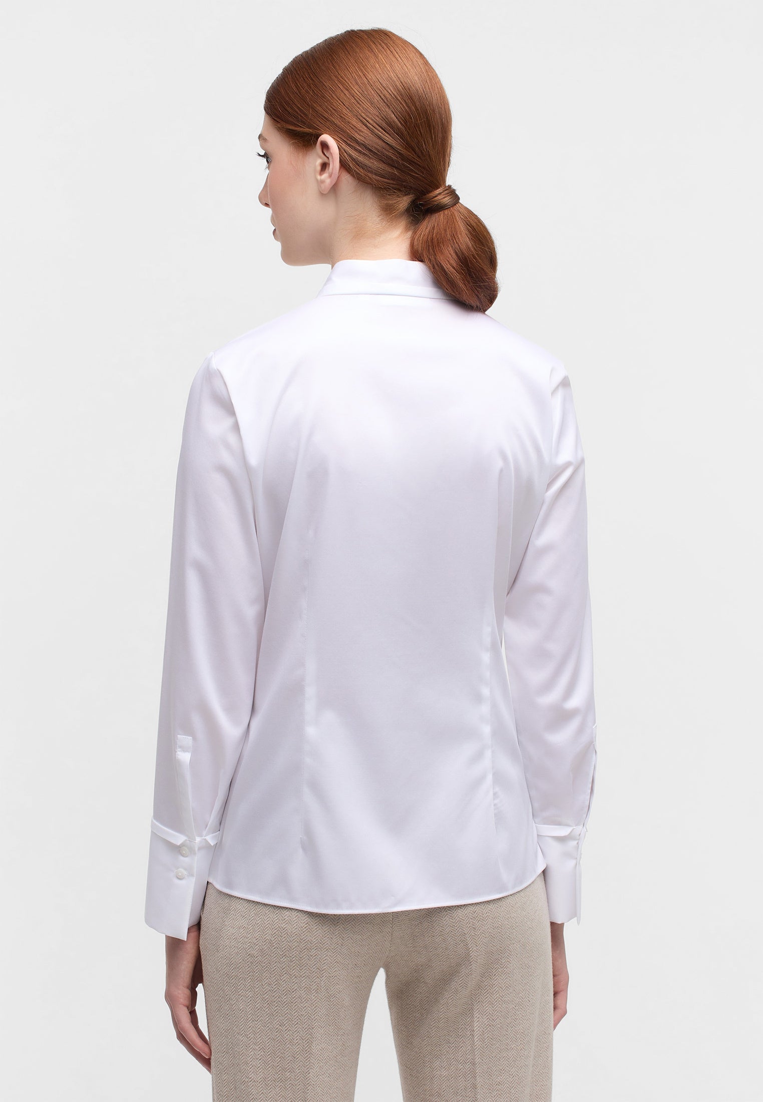 Bluse mit Stehkragen - 00-weiss - Weiß