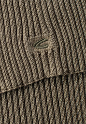 Strickschal aus Bio-Baumwolle - 93-Olive Brown - Grün