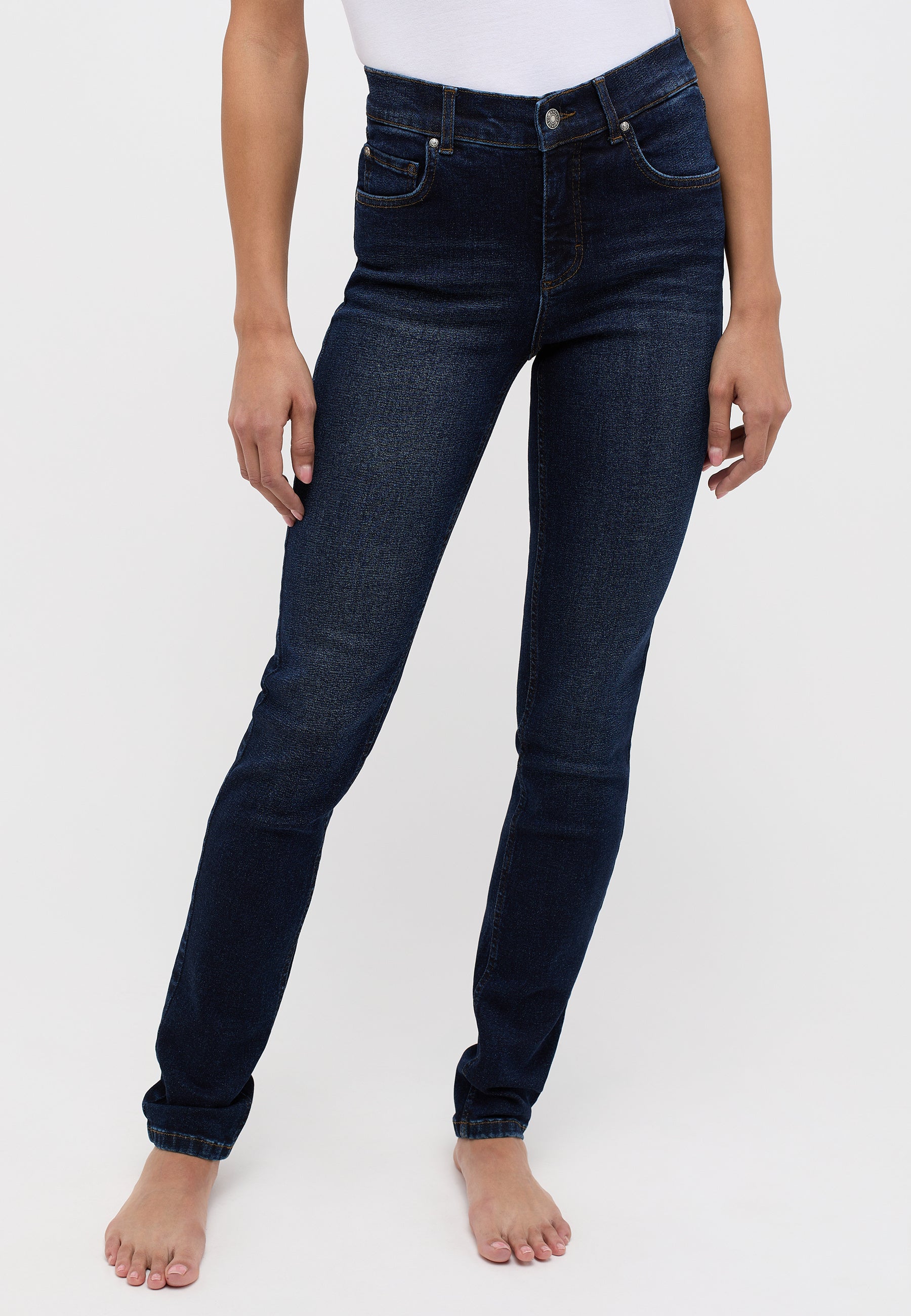 Jeans Skinny - 3158-dark indigo used - Blau