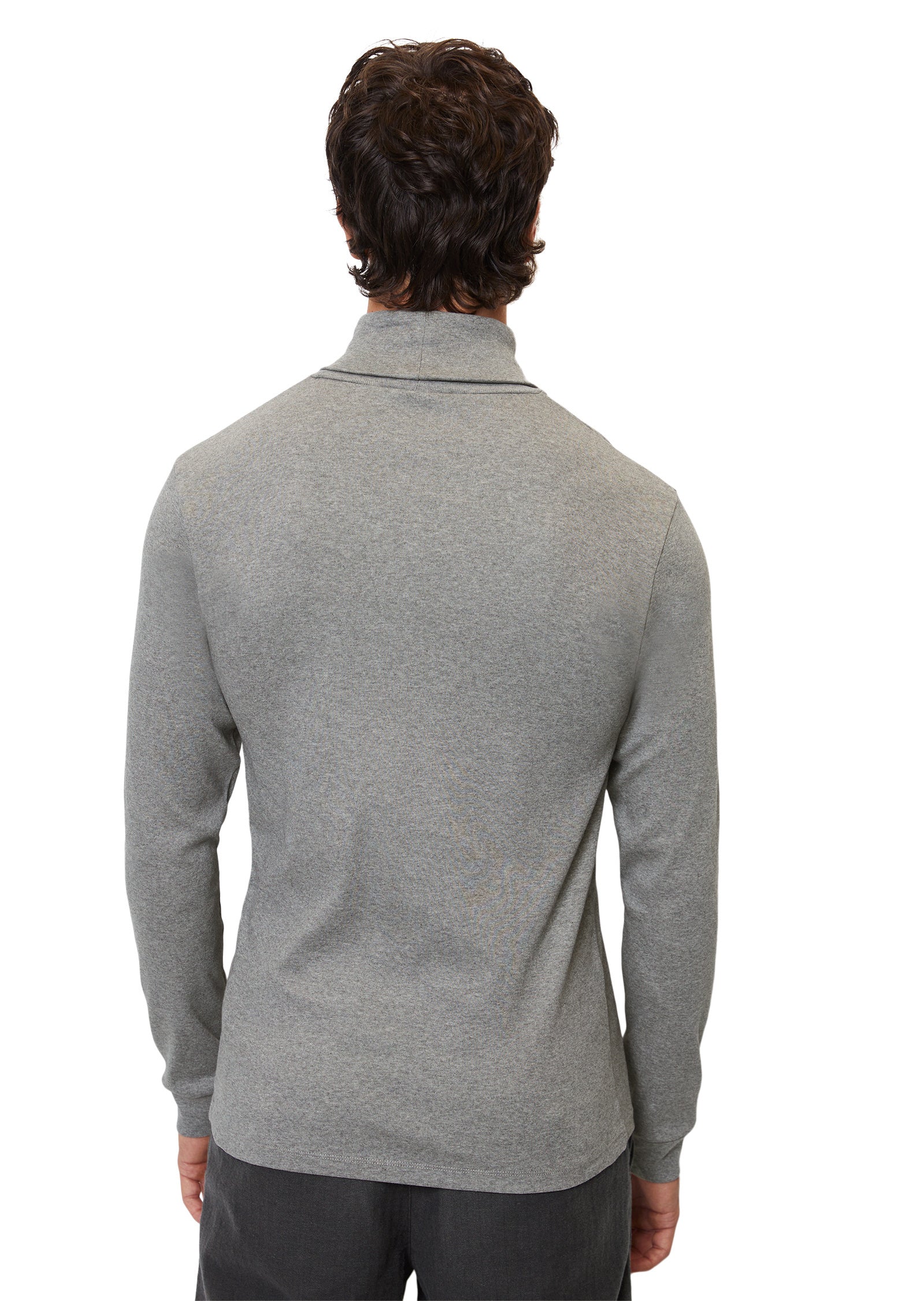 Rollkragenshirt - 936-grey melange - Grau