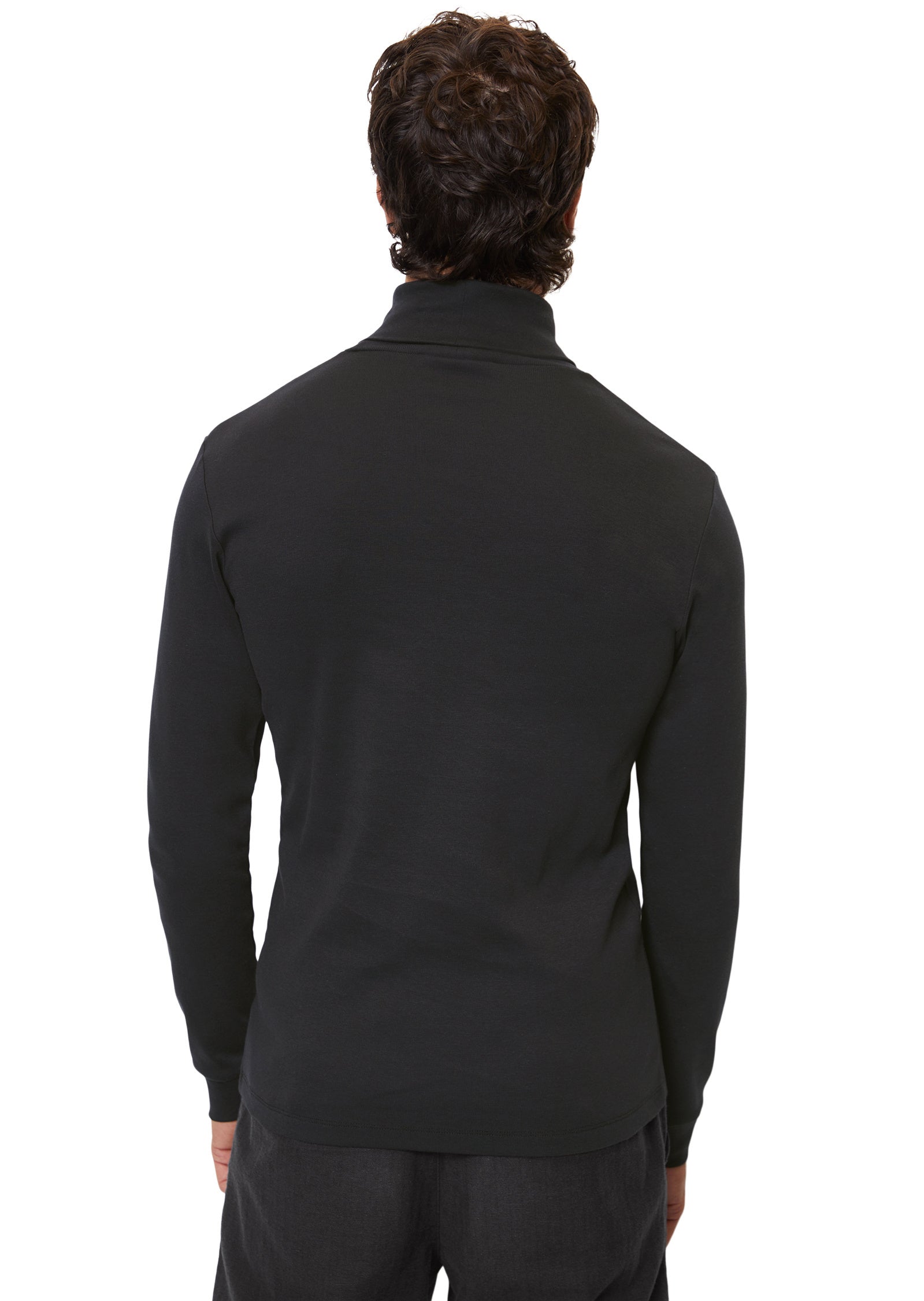 Rollkragenshirt - 990-black - Schwarz