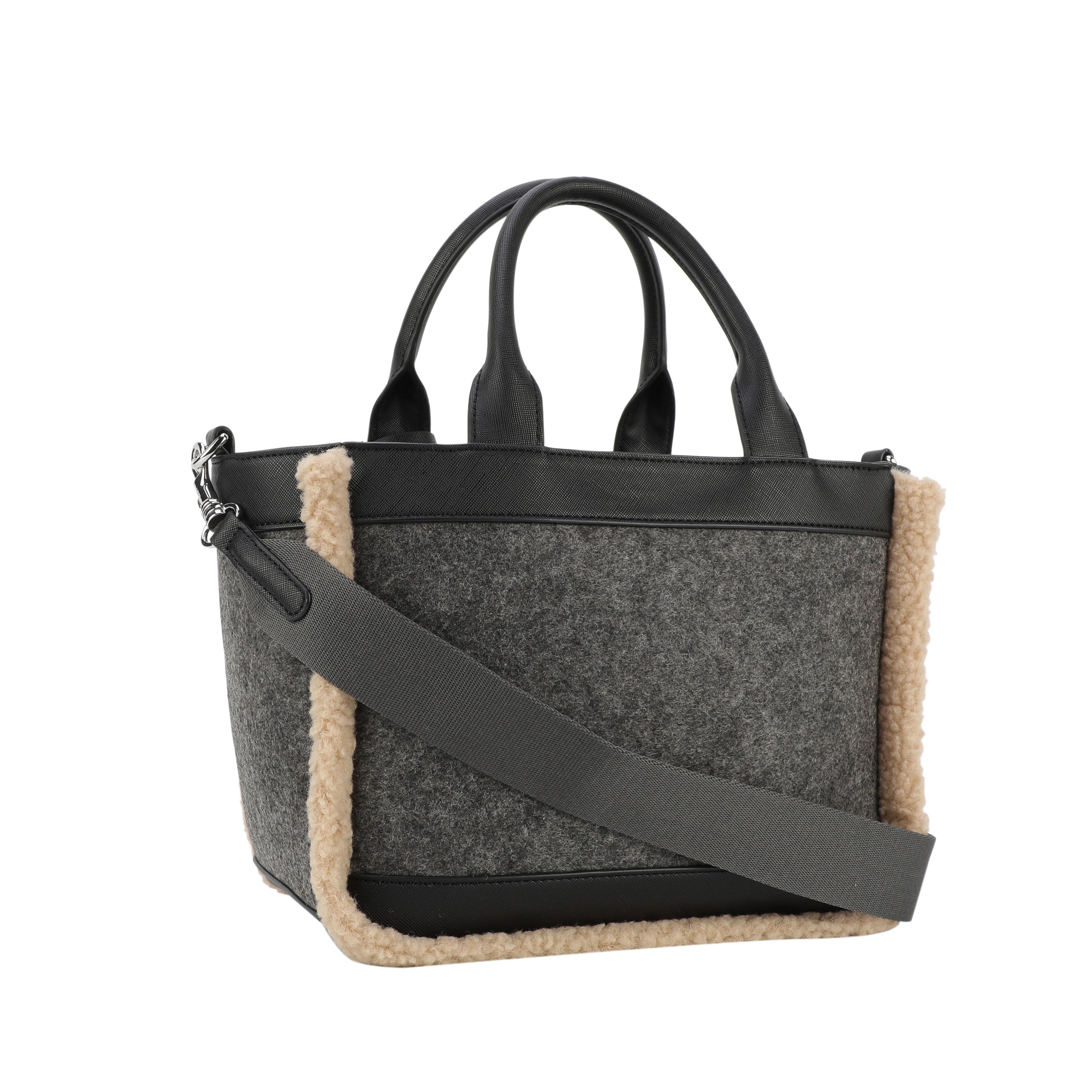 Calduccio Yvette Handbag shz - 802-darkgrey - Grau