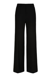 Feine Hose mit Bügelfalte Wide Leg - 001-Black - Schwarz