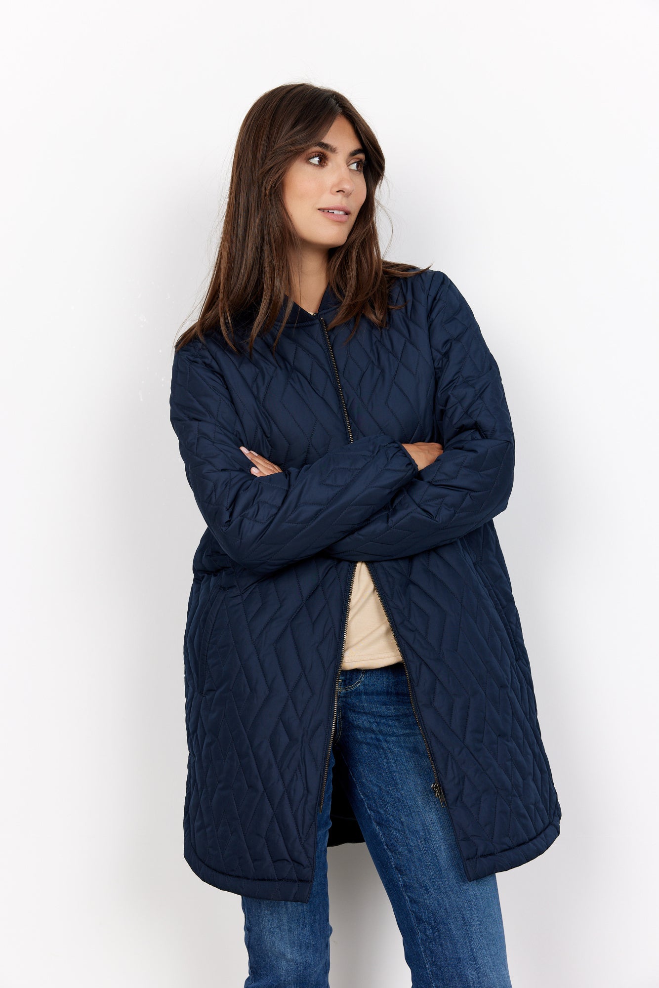 Steppjacke - 6910-NAVY - Blau