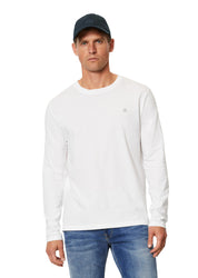 Langarmshirt aus Baumwolle - 100-white - Weiß