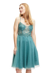 Cocktailkleid aus Tüll - 5619-Bright Eucalyptus - Blau