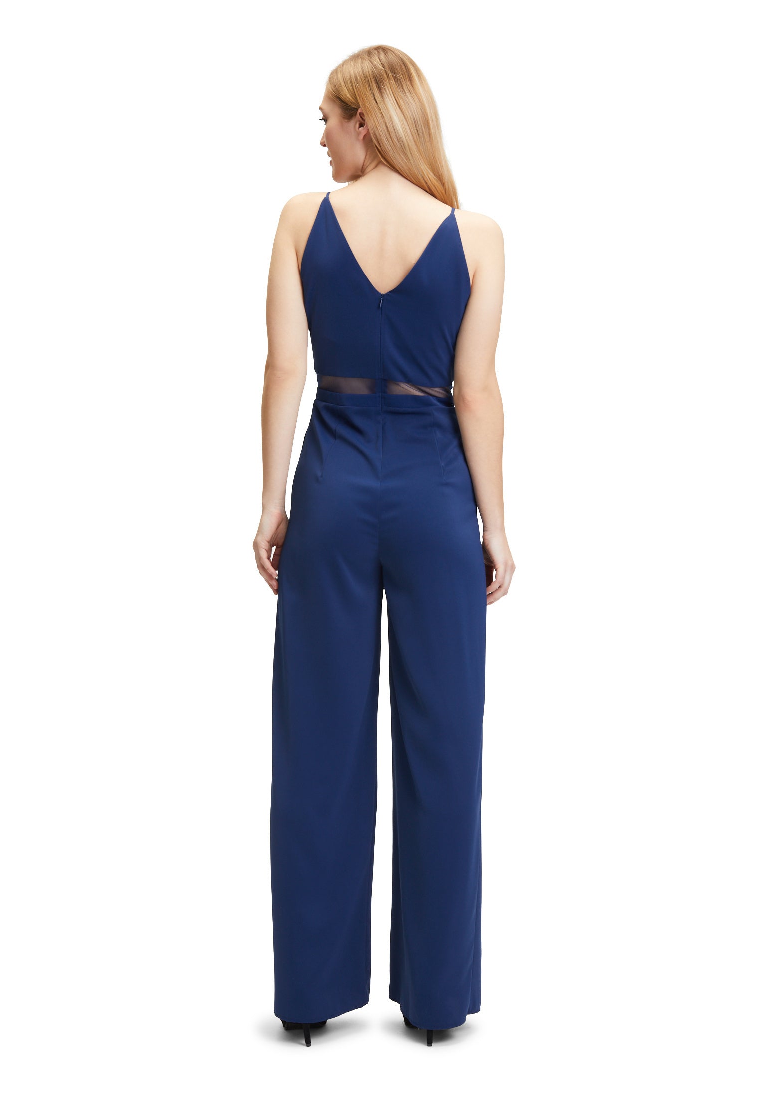 Jumpsuit mit seitlichen Taschen - 8423-Festival Blue - Blau