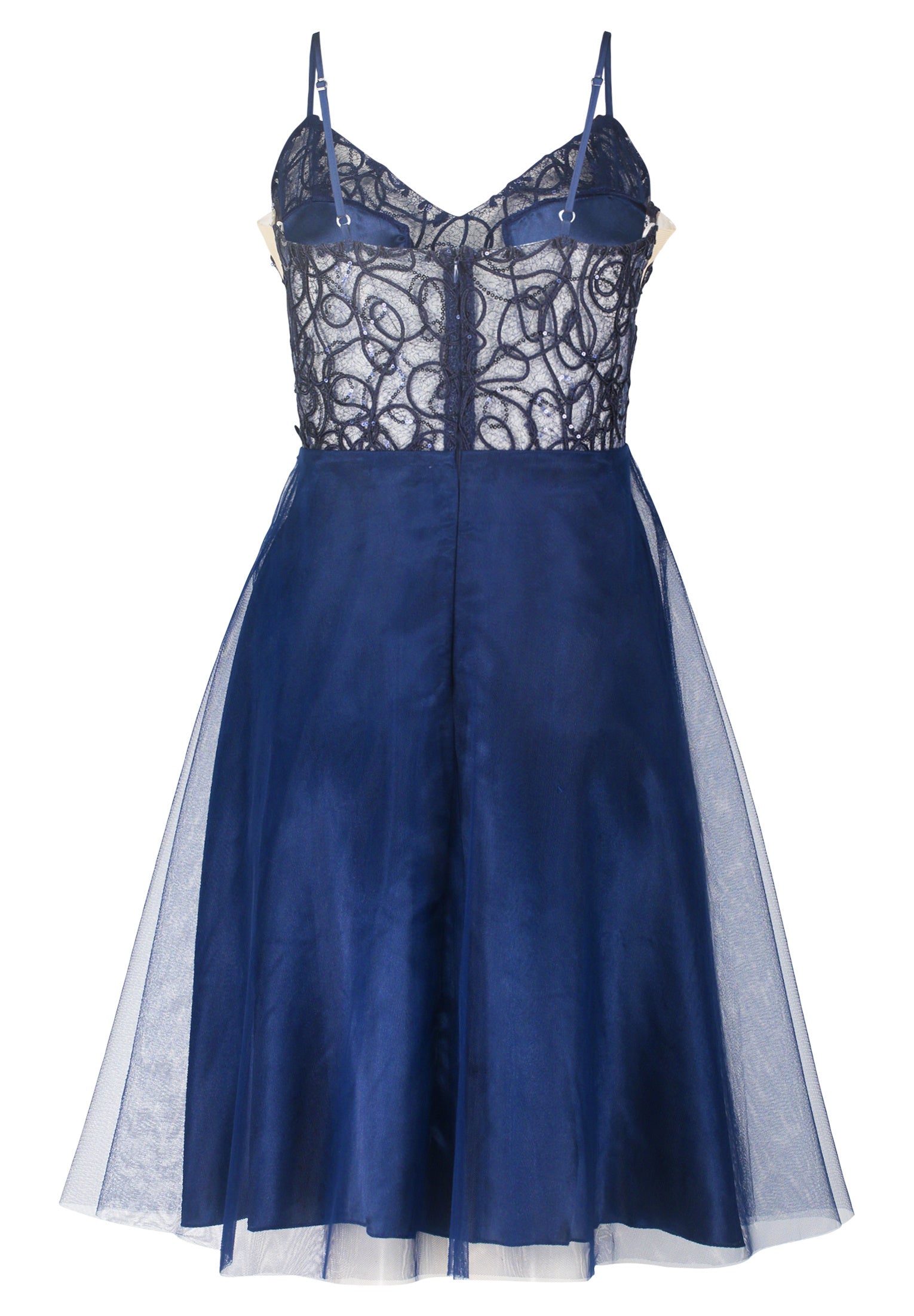 Cocktailkleid aus Tüll - 8423-Festival Blue - Blau