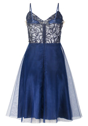 Cocktailkleid aus Tüll - 8423-Festival Blue - Blau