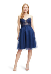 Cocktailkleid aus Tüll - 8423-Festival Blue - Blau