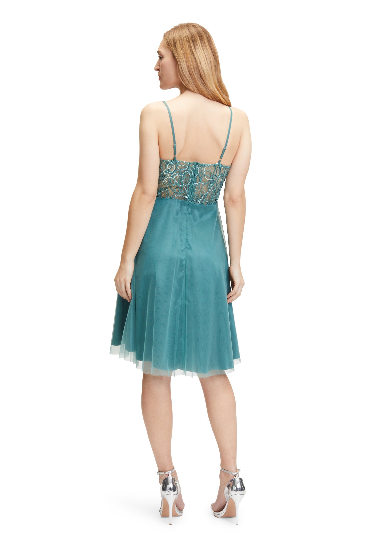 Cocktailkleid aus Tüll - 5619-Bright Eucalyptus - Blau