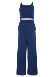 Jumpsuit mit seitlichen Taschen - 8423-Festival Blue - Blau