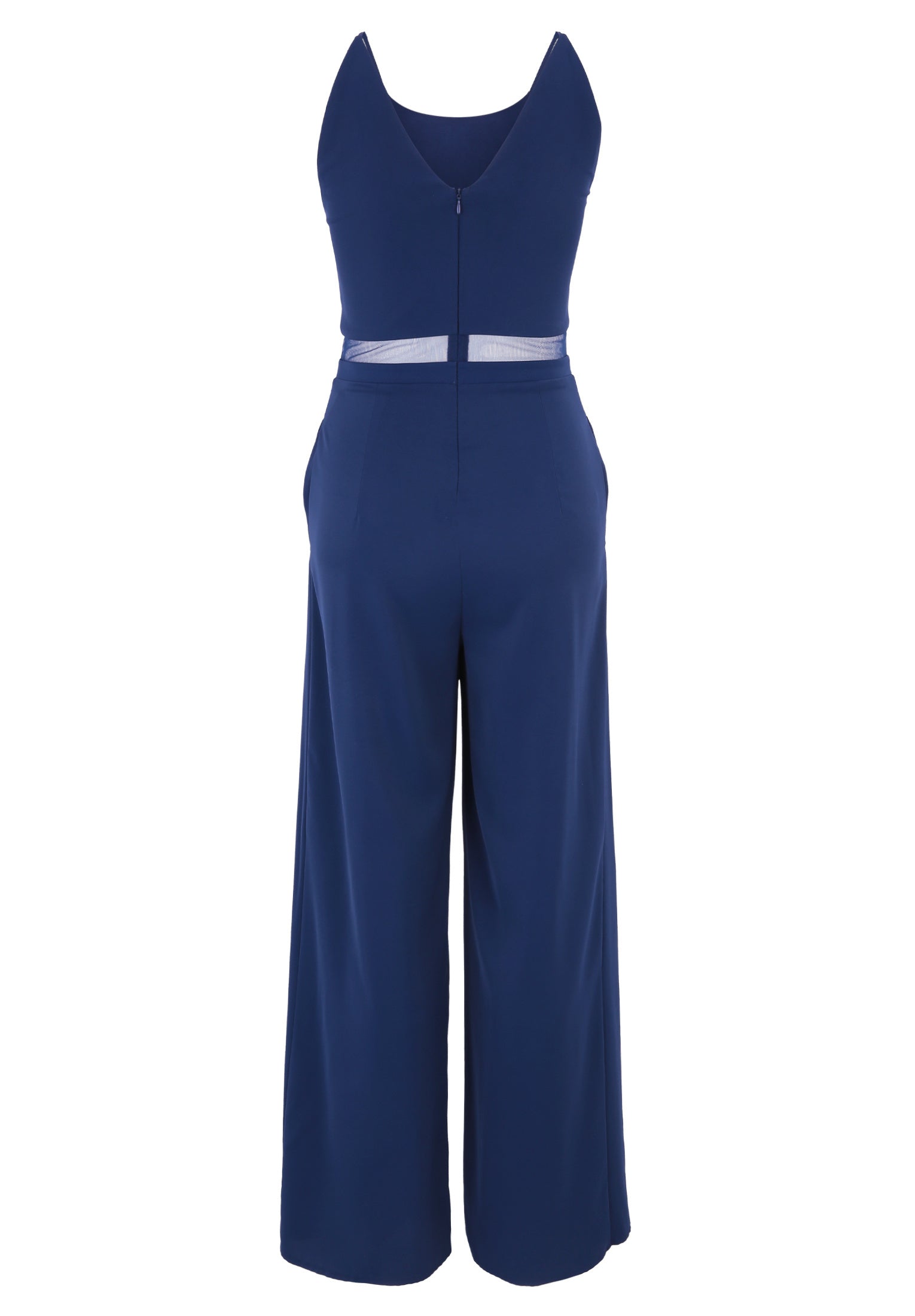 Jumpsuit mit seitlichen Taschen - 8423-Festival Blue - Blau