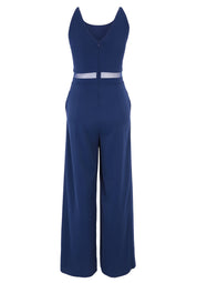 Jumpsuit mit seitlichen Taschen - 8423-Festival Blue - Blau