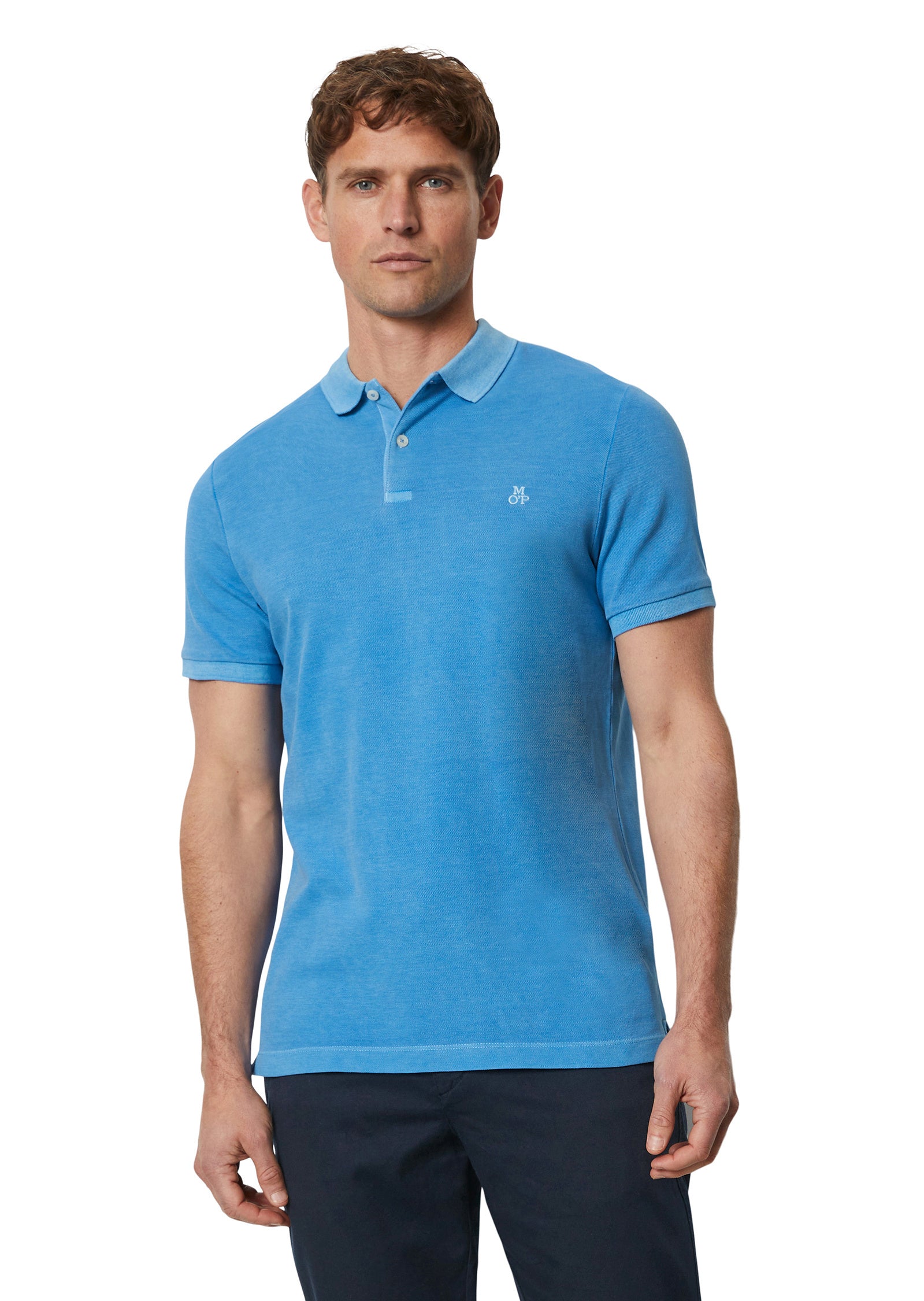 Poloshirt mit Logostick - 829-azure blue - Blau