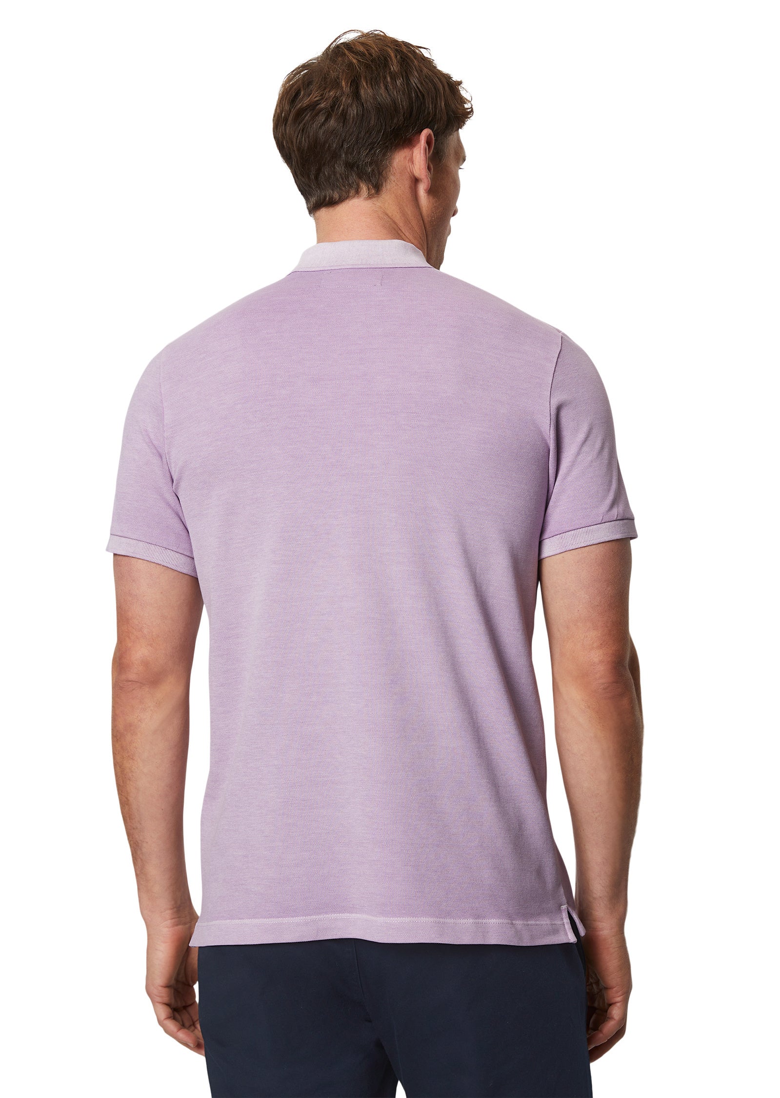 Poloshirt mit Logostick - 627-lilac lust - Violett