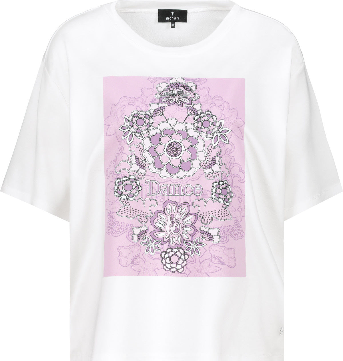 T-Shirt mit Print - 102 off-white - Weiß