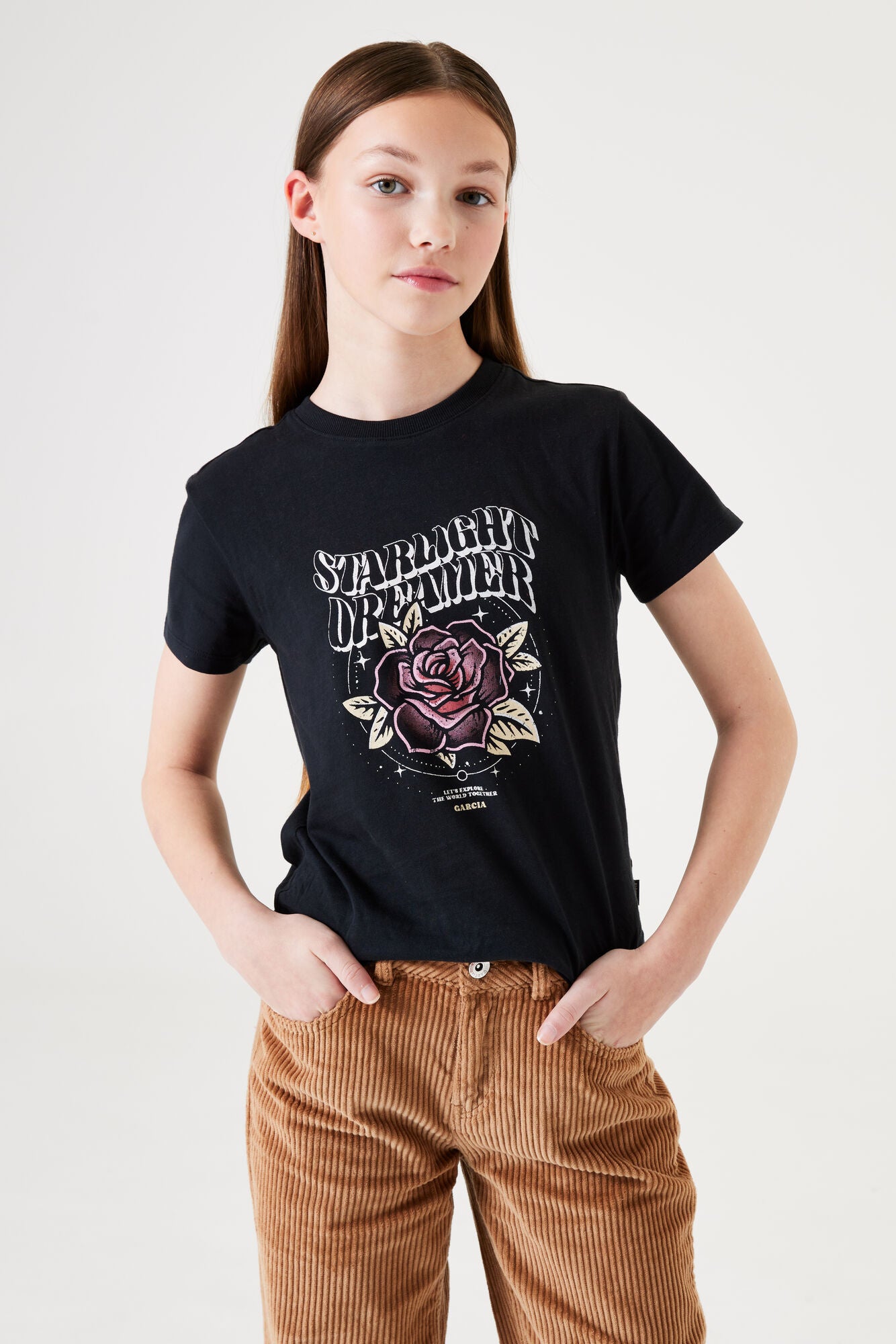 T-Shirt mit Print - 1755 - Schwarz